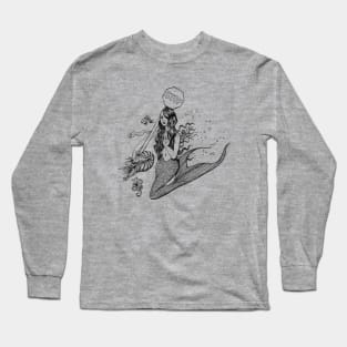 Mermaid Crossing Guard! Long Sleeve T-Shirt